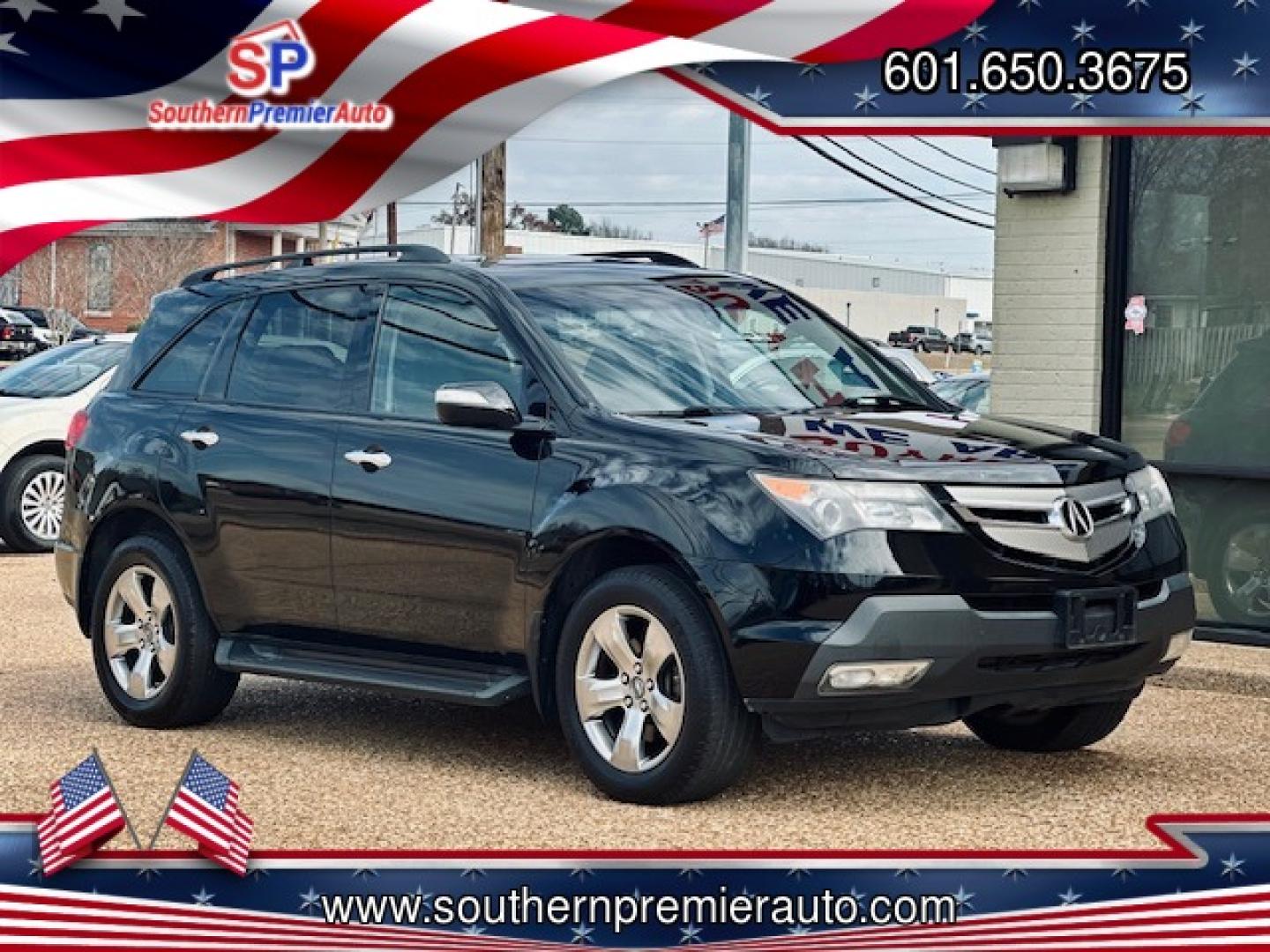 2009 BLACK ACURA MDX SPORT and ENTERTAI (2HNYD288X9H) , located at 922 W. Beacon St., Philadelphia, MS, 39350, (601) 650-3675, 32.770447, -89.127151 - Photo#0